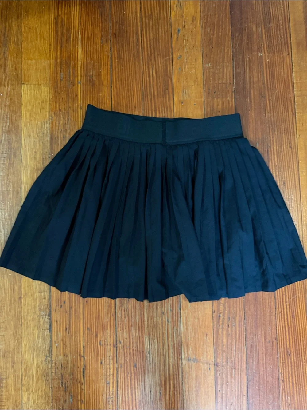 ALO Yoga Black Pleated Tennis Skirt Black Size Small